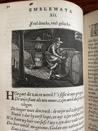 Emblemata of Zinne-werck: voorghestelt in Beelden, ghedichten, en breeder uyt-legginghen tot uyt-druckinghe, en veerbeteringhe van verscheyden feylen onfer eeuwe.