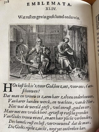Emblemata of Zinne-werck: voorghestelt in Beelden, ghedichten, en breeder uyt-legginghen tot uyt-druckinghe, en veerbeteringhe van verscheyden feylen onfer eeuwe.