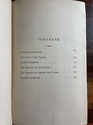 A Passionate Pilgrim, and Other Tales