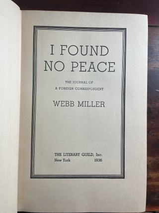 I Found No Peace