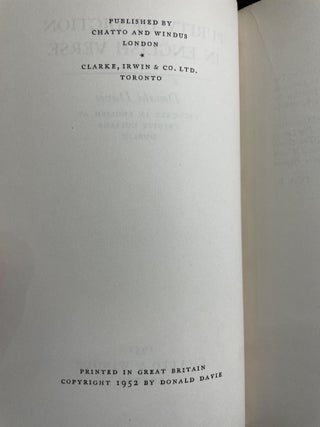Purity of Diction in English Verse