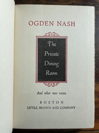The Private Dining Room; and other Stories