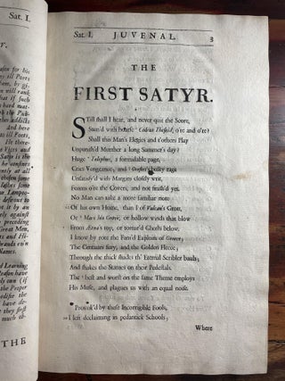 The Satires of Decimus Junius Juvenalis Translated into English Verse - with - The Satires of Aulus Persius Flaccus