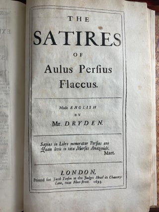 The Satires of Decimus Junius Juvenalis Translated into English Verse - with - The Satires of Aulus Persius Flaccus