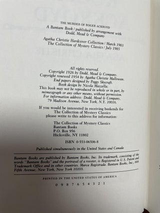 The Murder of Roger Ackroyd