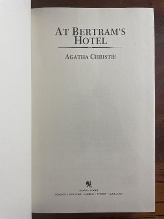 At Bertram's Hotel