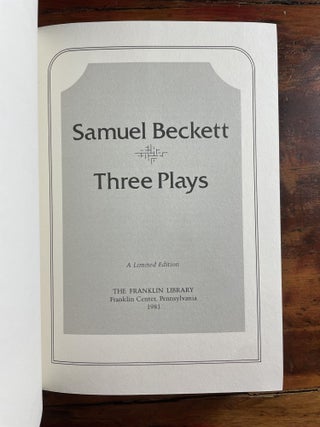 Samuel Beckett: Three Plays