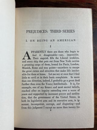 Prejudices: Third Series