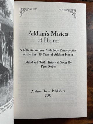 Arkham's Masters of Horror