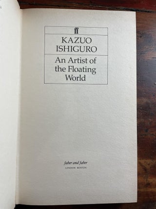 An Artist of the Floating World