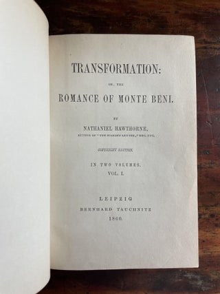 Transformation: or, the Romance of Monte Beni