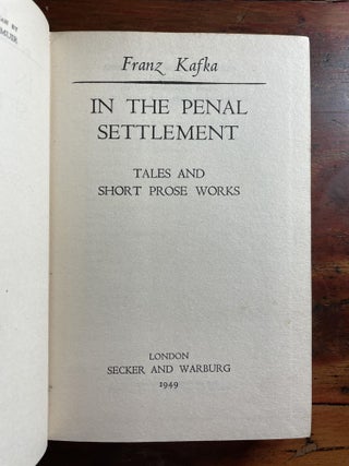 In the Penal Settlement