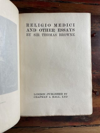 Religio Medici and Other Essays