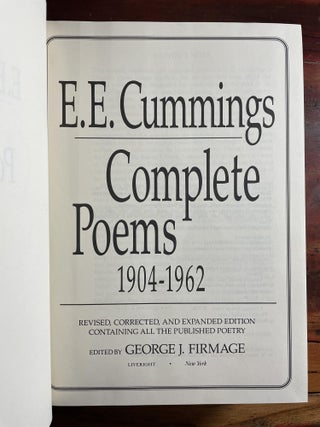 E. E. Cummings Complete Poems 1904-1962