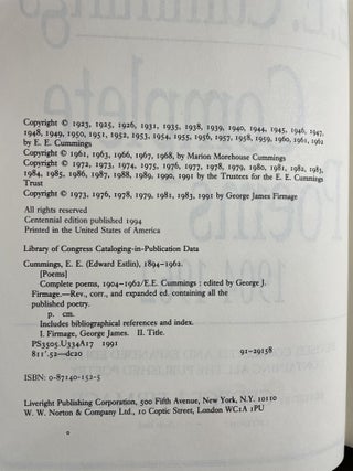 E. E. Cummings Complete Poems 1904-1962