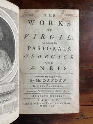 Dryden's - The Works of Virgil: Containing his Pastorals, Georgics, and Aeneis