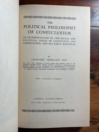 The Political Philosophy of Confucianism