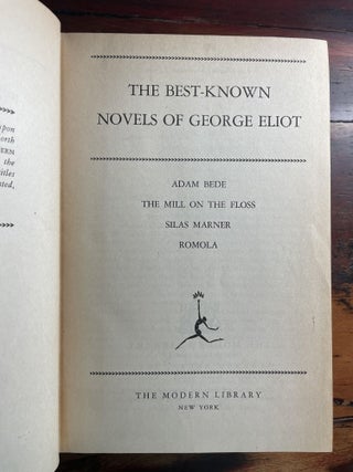 The Best-Known Novels of George Eliot