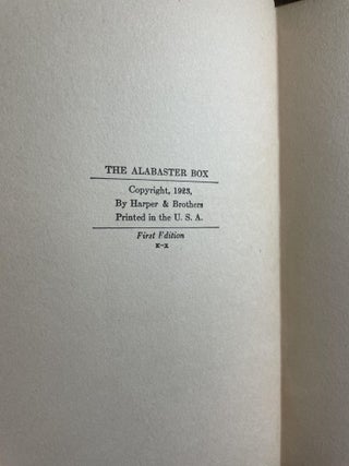 The Alabaster Box