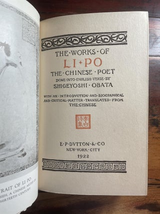 The Works of Li Po; The Chinese Poet