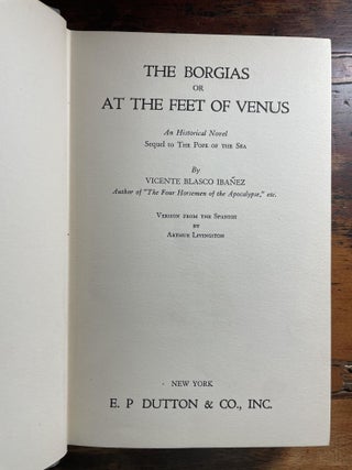 The Borgias or At the Feet of Venus
