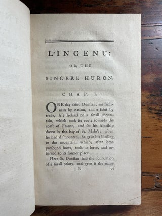 L'Ingenu; or, The Sincere Huron: A True History