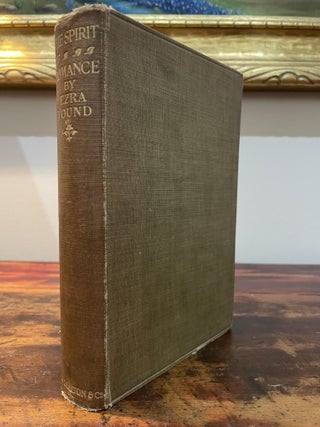Item #5572 The Spirit of Romance. Ezra Pound