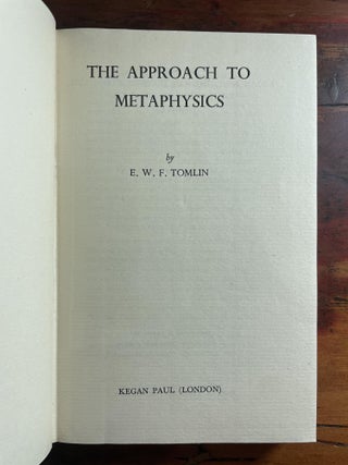 The Approach to Metaphysics