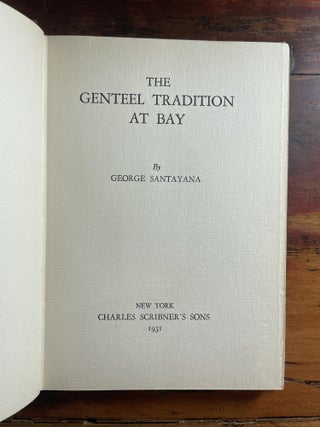 The Genteel Tradition at Bay
