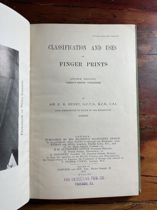 Classification and Uses of Finger Prints