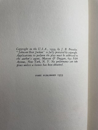 Johnson Over Jordan; The Play. And All About It (an essay)