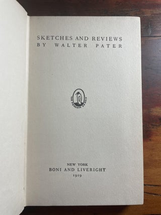 Sketches and Reviews