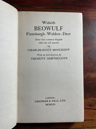 Widsith BEOWULF Finnsburgh, Waldere, Deor