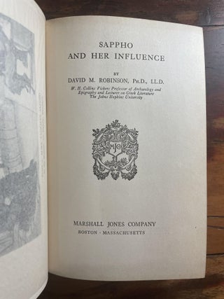 Sappho and Her Influence