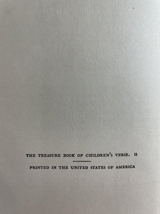 The Treasure Book of Children's Verse