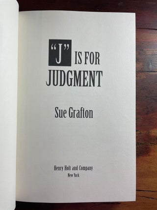 J is for Judgement