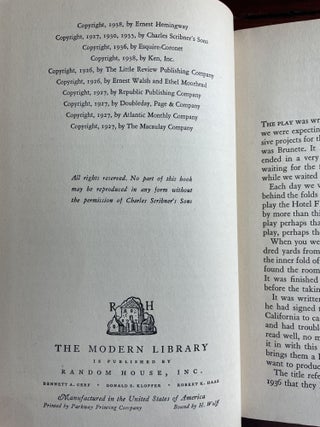 The Short Stories of Ernest Hemingway