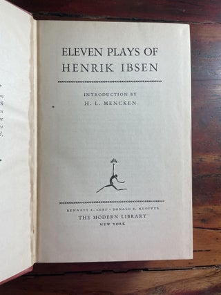 Eleven Plays by Henrik Ibsen