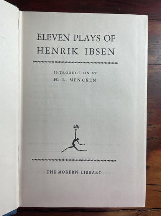 Eleven Plays by Henrik Ibsen