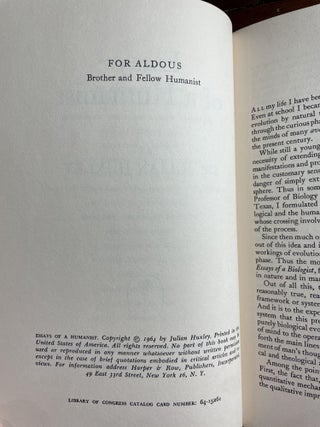 Essays of a Humanist