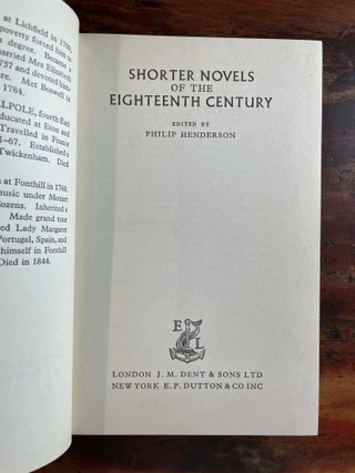 Shorter Novels of the 18th Century
