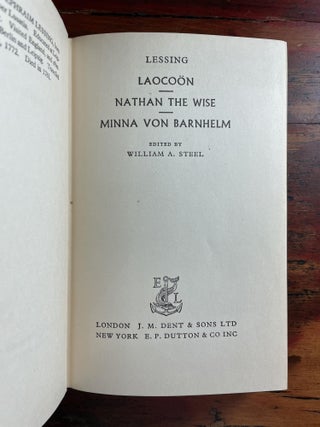 Laocoön; Nathan the Wise; Minna von Barnhelm