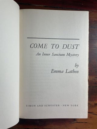 Come to Dust