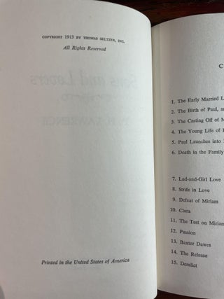 Sons and Lovers