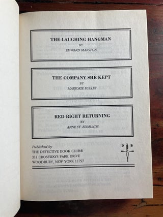 The Laughing Hangman; The Company She Kept; Red Right Returning