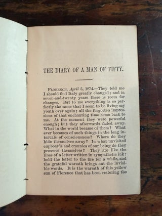 The Diary of a Man of Fifty and A Bundle of Letters