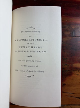 On Malformations &c., of the Human Heart