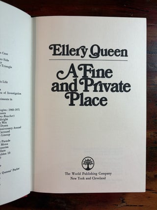 A Fine and Private Place